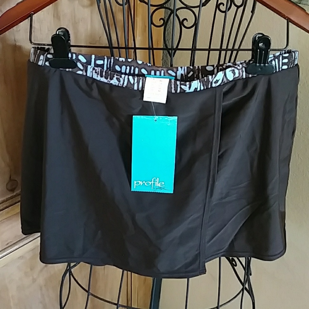Swimsuit bottom skirts.